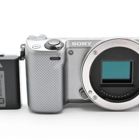 ★ショット数:2,100回!!★ SONY ソニー α NEX-5T ボディ シルバー ミラーレス一眼カメラ Wi-Fi搭載 APS-C ＃5053