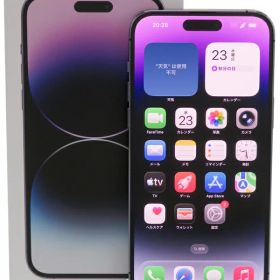 【Apple】アップル『iPhone14ProMax/6.7inch/256GB/SIMロック解除済 au/ディープパープル』NQ9E3J/A(MQ9E3J/A) 2022年9月発売 スマートフォン 1週間保証【中古】