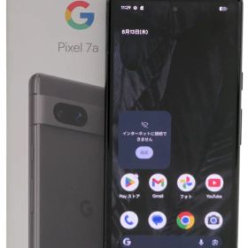 【Google】グーグル『Google Pixel 7a / 6.1inch / 128GB / SIMロック解除済 ワイモバイル / Charcoal』G82U8 2023年5月発売 スマートフォン 1週間保証【中古】