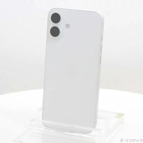 【中古】Apple(アップル) iPhone16 Plus 128GB ホワイト MXVC3J／A SIMフリー 【262-ud】
