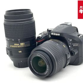 【中古】 【並品】 ニコン D5200 ダブルズームキット ブラック