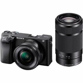 【中古】 ソニー SONY ミラーレス一眼 α6400 ダブルズームレンズキット ブラック ILCE-6400Y B 当店保証30日間 人気 ミラーレス 一眼レフ 交換レンズ カメラ