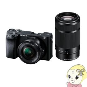 ソニー ミラーレス 一眼レフ カメラ α6400 ILCE-6400Y ダブルズームレンズキット [ブラック]【KK9N0D18P】