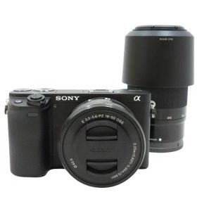 ★【中古品】SONY ソニー α6400 ダブルズームレンズキット ILCE-6400Y/B ブラック ミラーレス一眼レフ