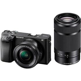SONY(ソニー) ILCE-6400Y B APS-C ミラーレス一眼カメラ α6400 ダブルズームレンズキット(同梱レンズ:SELP1650+SEL55210) ブラック