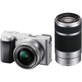 【中古】SONY(ソニー) ILCE-6400Y S APS-C ミラーレス一眼カメラ α6400 ダブルズームレンズキット(同梱レンズ:SELP1650+SEL55210) シルバー