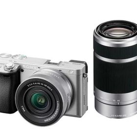 Sony ILCE-6400X/S デジタル一眼カメラ α6400 ダブルズームレンズキット シルバー