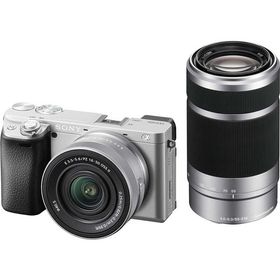 【要エントリー!9/20〜9/30限定!最大10万ポイント当たる】ソニー SONY ミラーレス一眼カメラ α6400 ダブルズームレンズキット シルバー ILCE-6400X-S
