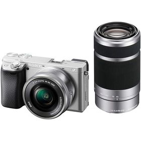 SONY(ソニー) ILCE-6400Y S APS-C ミラーレス一眼カメラ α6400 ダブルズームレンズキット(同梱レンズ:SELP1650+SEL55210) シルバー