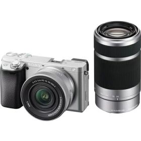ソニー SONY α6400 ILCE-6400XS シルバー ダブルズームレンズキット ミラーレス一眼デジタルカメラ
