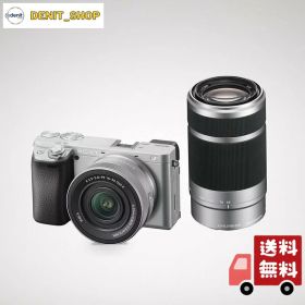 SONY(ソニー) ミラーレス一眼カメラ α6400 ダブルズームレンズキット(同梱レンズ:SELP16502+SEL55210) シルバー ILCE-6400X SQ レンズ交換式 APS-C 6400X Silver