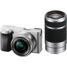 SONY(ソニー) ILCE-6400Y S APS-C ミラーレス一眼カメラ α6400 ダブルズームレンズキット(同梱レンズ:SELP1650+SEL55210) シルバー