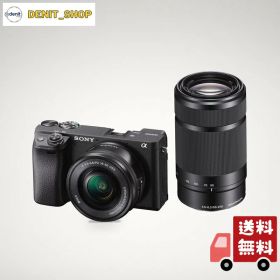 SONY(ソニー) APS-C ミラーレス一眼カメラ α6400 ダブルズームレンズキット(同梱レンズ:SELP1650+SEL55210) ブラック ILCE-6400Y B