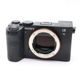 【中古品】 《良品》 SONY α7C II ボディ ILCE-7CM2 B ブラック 【電池蓋・ファインダーカバー部品交換/各部点検済】 [ デジタルカメラ ]