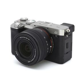 【中古】SONY(ソニー) フルサイズ ミラーレス一眼カメラ α7C ズームレンズキット(同梱レンズ:SEL2860) シルバー ILCE-7CL S