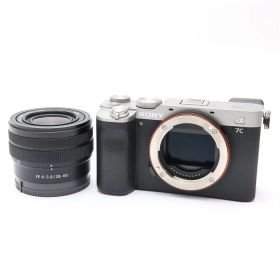 【中古品】《美品》 SONY α7C ズームレンズキット ILCE-7CL シルバー 【ホットシューバネ部品交換/各部点検済】 [ デジタルカメラ ]