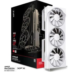 XFX Swift AMD Radeon RX 9070XT White Triple fan Gaming Edition with 16GB GDDR6 RX-97TSWF3W9-GP/U