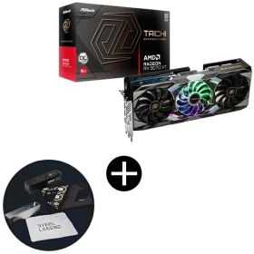 ASRock RX9070XT TC 16GO ブラック グラフィックボード + ASRockオリジナルマウスパッド セット 【KK9N0D18P】