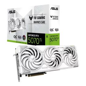 【20日は24時間限定クーポン配布】ASUS エイスースTUF Gaming GeForce RTX 5070 Ti 16GB GDDR7 White OC Edition 転送不可 TUF-RTX5070TI-O16G-WHITE-GAMING(2653583)代引不可 送料無料