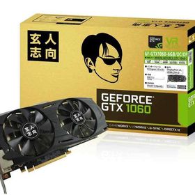 【中古】玄人志向 ビデオカードGEFORCE GTX 1060搭載 GF-GTX1060-6GB/OC/DF