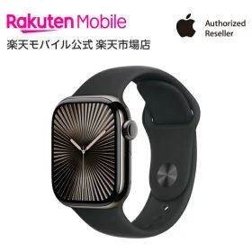 【値下げ / 条件達成で3300ポイント】 Apple Watch Series 10 スレートチタニウムケースとブラックスポーツバンド ケースサイズ：42mm/46mm GPS＋Cellularモデル 新品 純正 国内正規品 Apple認定店 アップルウォッチ セルラー