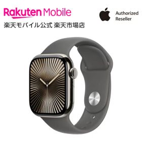 【値下げ / 条件達成で3300ポイント】 Apple Watch Series 10 ナチュラルチタニウムケースとストーングレイスポーツバンド ケースサイズ：42mm/46mm GPS＋Cellularモデル 新品 純正 国内正規品 Apple認定店 アップルウォッチ セルラー