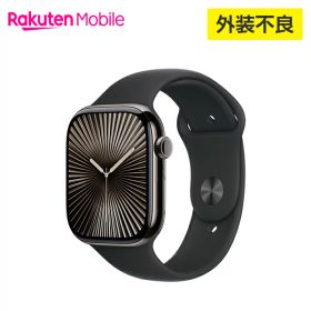 【値下げ / 訳あり品（外装不良）】【条件達成で3300ポイント】 Apple Watch Series 10 スレートチタニウムケースとブラックスポーツバンド ケースサイズ：46mm GPS＋Cellularモデル 国内正規品 認定販売店 純正 Apple アップル