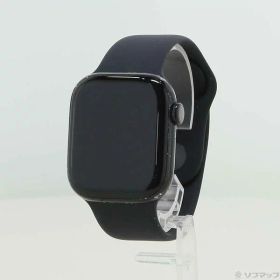 【中古】Apple(アップル) Apple Watch Series 10 GPS 42mm ジェットブラックアルミニウムケース ブラックスポーツバンド 【348-ud】