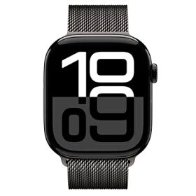 Apple Apple Watch Series10 46mm GPSモデル MWWQ3J/A A2999【ジェットブラックアルミニウムケース/ストレートミラネーゼループ】 [中古] 【当社3ヶ月間保証】 イオシス