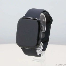 【中古】Apple(アップル) Apple Watch Series 10 GPS 46mm ジェットブラックアルミニウムケース ブラックスポーツバンド 【305-ud】