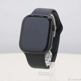 【中古】Apple(アップル) Apple Watch Series 10 GPS 46mm ジェットブラックアルミニウムケース ブラックスポーツバンド 【258-ud】
