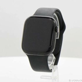 【中古】Apple(アップル) Apple Watch Series 10 GPS 46mm ジェットブラックアルミニウムケース ブラックスポーツバンド 【348-ud】