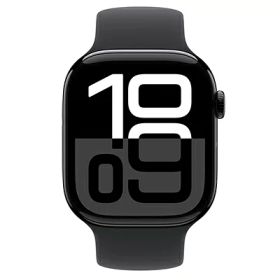 Apple Apple Watch Series10 46mm GPSモデル MWWQ3J/A+MYAF3FE/A A2999【ジェットブラックアルミニウムケース/ブラックソロループ(サイズ8)】 [中古] 【当社3ヶ月間保証】 イオシス