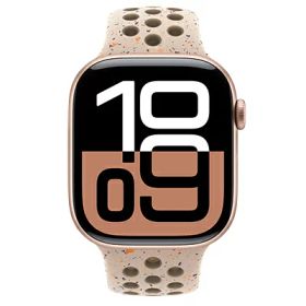 Apple Apple Watch Series10 46mm GPSモデル MWWU3J/A+MYL93FE/A A2999【ローズゴールドアルミニウムケース/デザートストーンNikeスポーツバンド】 [中古] 【当社3ヶ月間保証】 イオシス