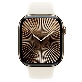 Apple Apple Watch Series10 46mm GPS+Cellularモデル MWYX3J/A A3003【ゴールドチタニウムケース/スターライトスポーツバンド(S/M)】 [中古] 【当社3ヶ月間保証】 イオシス