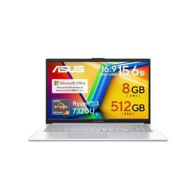 展示品 ASUS Vivobook Go ノートPC E1504FA-R385SIYAWS[15.6型 | FHD | Ryzen 3 7320U | 8GB | 512GB | Windows 11 | Office H&amp;B | クールシルバー]