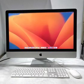 【1台限り】APPLE iMac 27インチ Retina5K液晶 2017年モデル MNE92J/A A1419 Core i7-7700K 4.20Ghz メモリ16GB NVMe SSD1TB 一体型パソコン PC Wi-Fi Webカメラ MacOS13.7.8 Ventura RadeonPro 即納 長期保証 0626-S