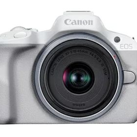 【中古】 Canon ミラーレス一眼カメラ EOS R50 標準ズームレンズキット(RF-S18-45) ホワイト/APS-C/約376g EOSR50WH-1845ISSTMLK