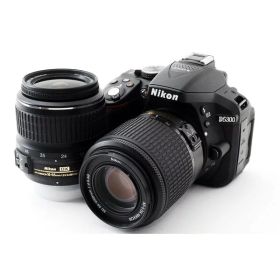 【中古】ニコン Nikon D5300 ダブルズームセット ブラック ブラック 美品 カメラ 中古 人気 おすすめ 高画質