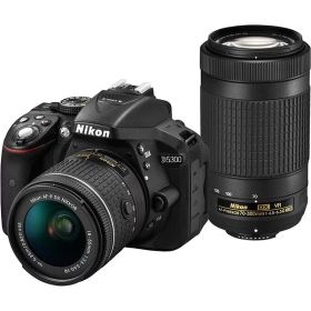 【中古】ニコン Nikon D5300 AF-P ブラック ダブルズームキット ブラック カメラ 中古 人気 おすすめ 高画質