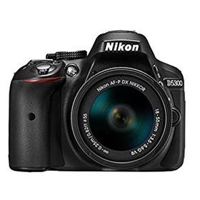 【中古】【39shop】Nikon★デジタル一眼レフカメラ D5300 AF-P 18-55 VR レンズキット ブラック D5300LKP18-55（良い）