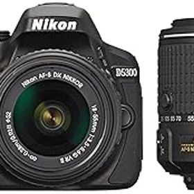 【中古】【39shop】Nikon★デジタル一眼レフカメラ D5300 ダブルズームキット2 ブラック（非常に良い）