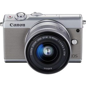 【中古】キヤノン Canon EOS M100 EF-M15-45 IS STM レンズキット グレー EOSM100GY1545ISSTMLK カメラ 中古 人気 おすすめ 高画質
