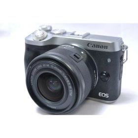 【中古】【1ヶ月保証】 Canon キヤノン EOS M6 レンズキット シルバー