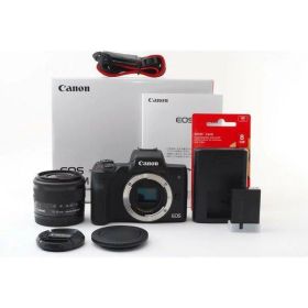 【中古】キヤノン Canon EOS Kiss ブラック M ブラックレンズキット 美品 Wi-Fiで カメラ 中古 人気 おすすめ 高画質