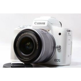 【中古】キヤノン Canon EOS Kiss ホワイト M ホワイトレンズキット 美品 Wi-Fiで カメラ 中古 人気 おすすめ 高画質
