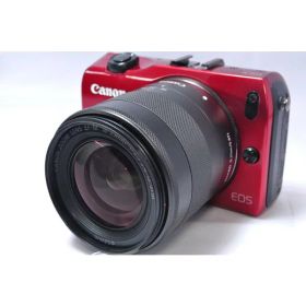 【中古】【1ヶ月保証】 キヤノン Canon EOS M レンズキット レッド ミラーレス一眼