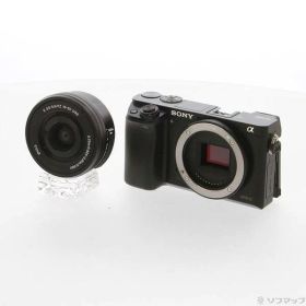【中古】SONY(ソニー) α6000 パワーズームレンズキット ブラック ILCE-6000L 【349-ud】
