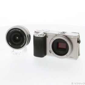 【中古】SONY(ソニー) α6000 パワーズームレンズキット シルバー ILCE-6000L 【348-ud】