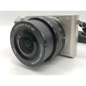 【中古】SONY α6000 パワーズームレンズキット ILCE-6000L シルバー【川崎駅前】保証期間1ヶ月【ランクC】